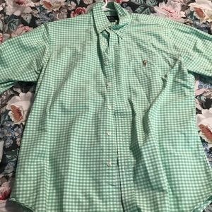 Green + White Gingham RL